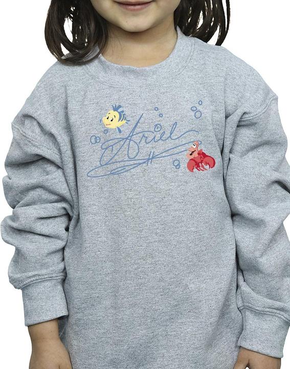 Actual product image Disney Girls The Little Mermaid Ariel Sweatshirt (104)