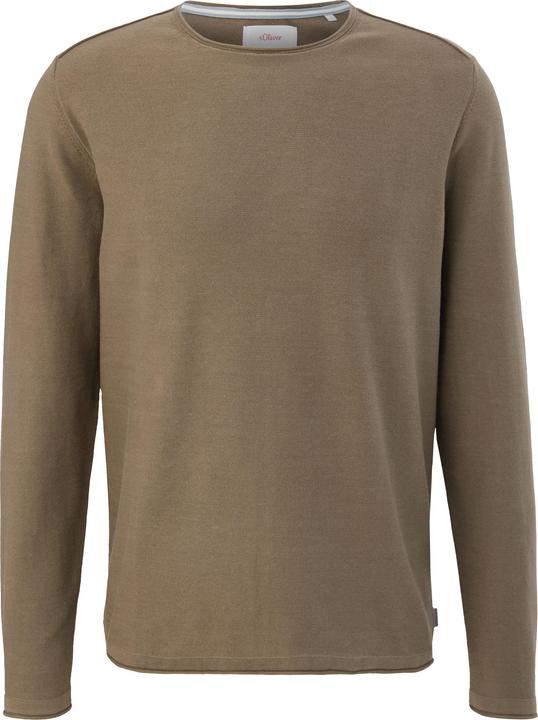 Produktbild s.Oliver Strickpullover Pullover mit Rollsaumblende (S)