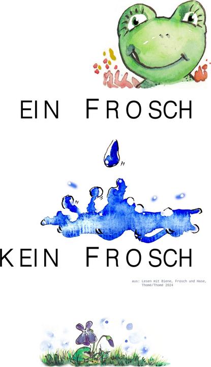 Immagine prodotto Thomé:Lesen mit Biene, Frosch und Hase (Tedesco, D. Orie, Dorothea Thomé, Kurzi Shortriver, Prof Dr Günther Thomé, 2024)