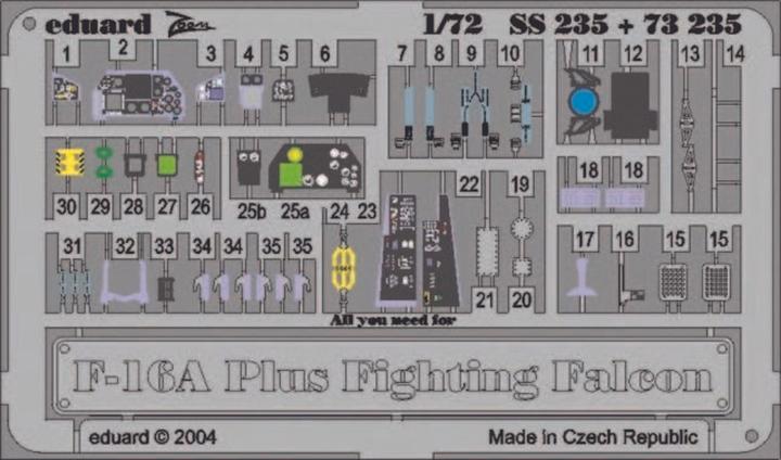 Produktbild Eduard F-16A Plus Fighting Falcon Plus