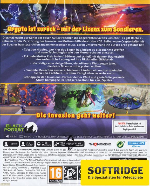 Actual product image THQ Destroy All Humans 2: Reprobed (PS5, DE)