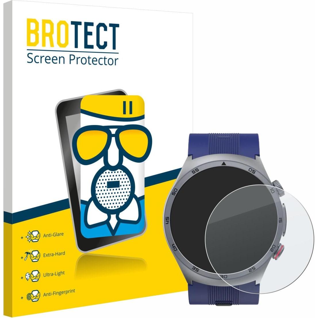 BROTECT Schutzglas Schutzfolie Displayschutz Display Schutz Glas Folie matt, Smartwatch Schutzfolie, Grau