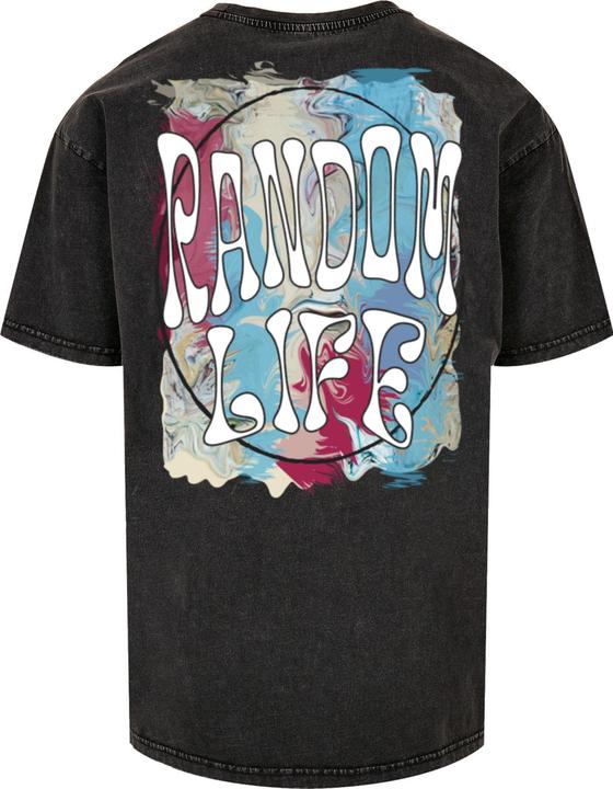 Produktbild Merchcode Random Life Acid Washed Heavy Oversized Tee - 112665 (L)