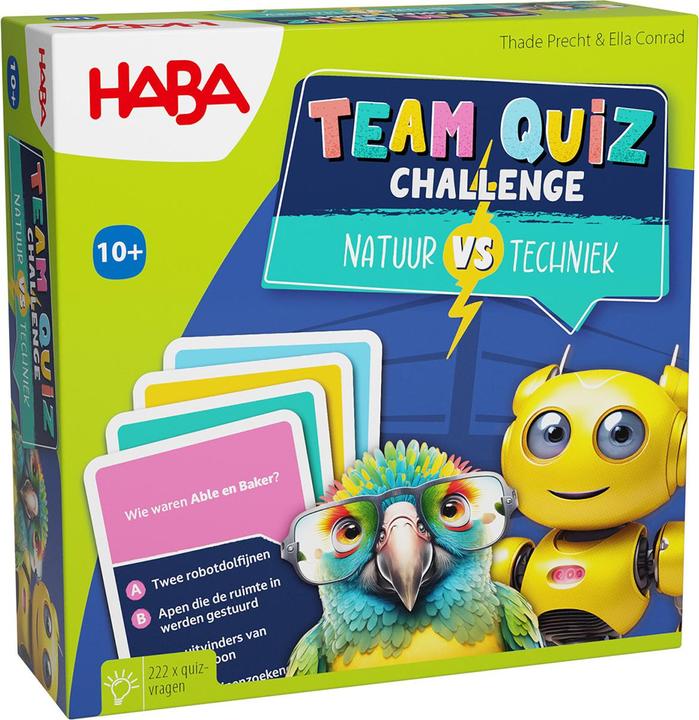 Image du produit Haba Team Quiz Challenge Nature vs. Technique (Italien, Anglais, Allemand, Français)