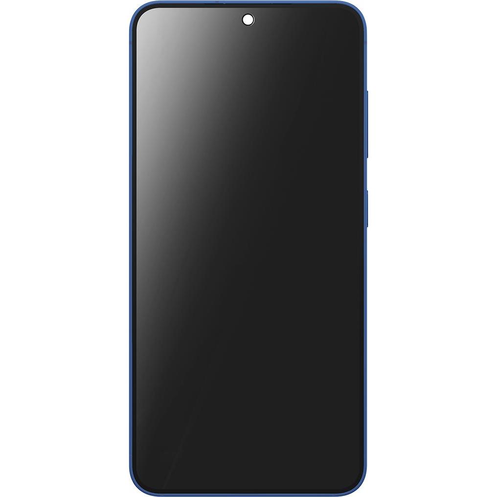 Samsung LCD + Touchglas mit Chassis (Display), Mobilgerät Ersatzteile, Blau