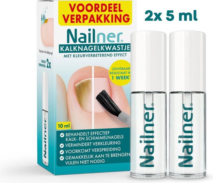 Produktbild Nailner Lime Nail Brush 2 In1 Discount Pack 10 Ml (10 ml)