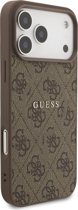 Immagine prodotto Guess - 4G Ring Classic Logo MagSafe (GUHMP17XG4GFRW) - iPhone 17 Pro Max - Brown (Apple iPhone 17 Pro Max)