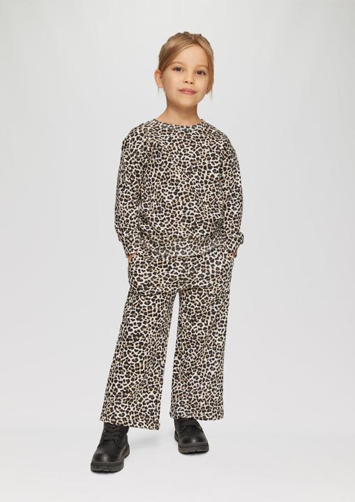 Actual product image S.Oliver Sweatshirt Oversized-Sweatshirt mit Leo-Print (116, 122)