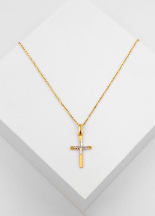 Image du produit Muau Croix (750, Or blanc, Or jaune 18 carats)