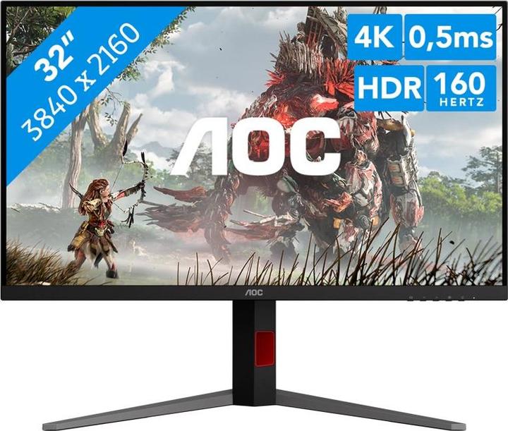 Image du produit AOC U32G4U Fast IPS Monitor,,, 2x HDMI, DisplayPort, USB Hub (3840 x 2160 pixels, 31.50")