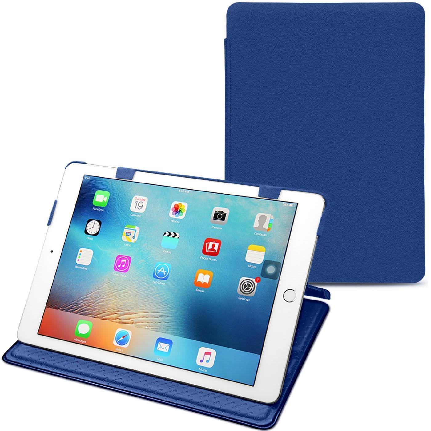Thumbnail - Noreve Lederschutzhülle horizontal (iPad 9.7), Tablet Hülle, Blau