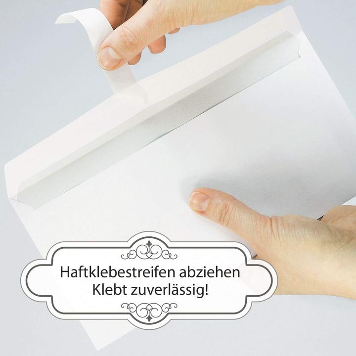 Produktbild Tatmotive Briefumschläge DIN lang mit Fenster (1000 Stück) (DIN lang (11 x 22 cm), 1000 x)