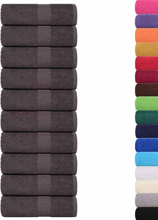 Productafbeelding VidaXL Gastendoekjes 50 stuks. Antraciet 30x50 cm 360 g/m² 100% katoen