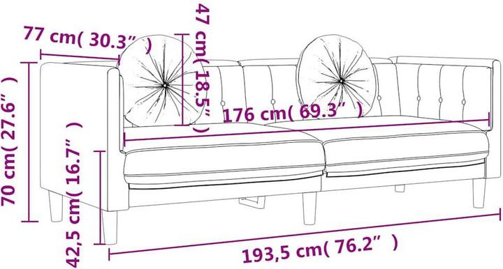 Produktbild vidaXL Jukka (3-Sitzer)