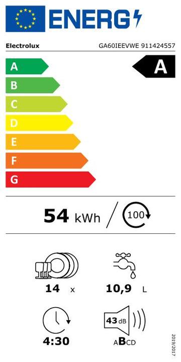 Etichetta energetica Electrolux GA60IEEVWE