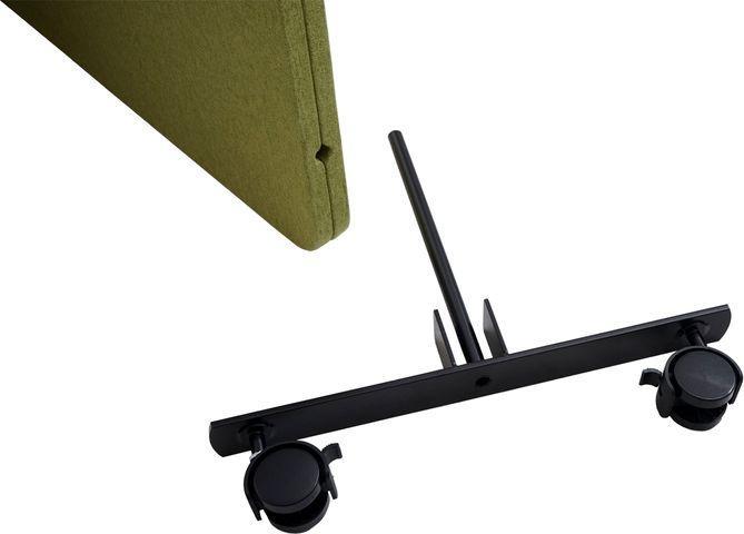 Produktbild Mendler Akustik-Trennwand HWC-G77, Pinnwand, doppelwandig rollbar Stoff/Textil, 147x80cm grün (147 x 80 x 39 cm)