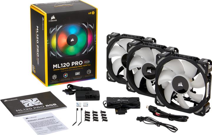 Actual product image Corsair Ml120 Pro RGB 3s (120 mm, 3 x)