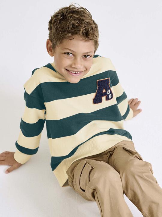Produktbild Vertbaudet Jungen Sweatshirt mit Frottee-Patch (158, 164)