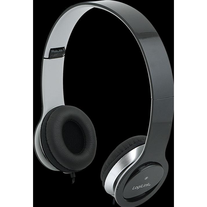 Thumbnail - LogiLink Smile Stereo Headset (Kabelgebunden), Kopfhörer, Schwarz