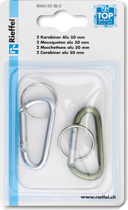 Immagine prodotto Rieffel Moschettone a chiave in alluminio 8060/50 SB/2