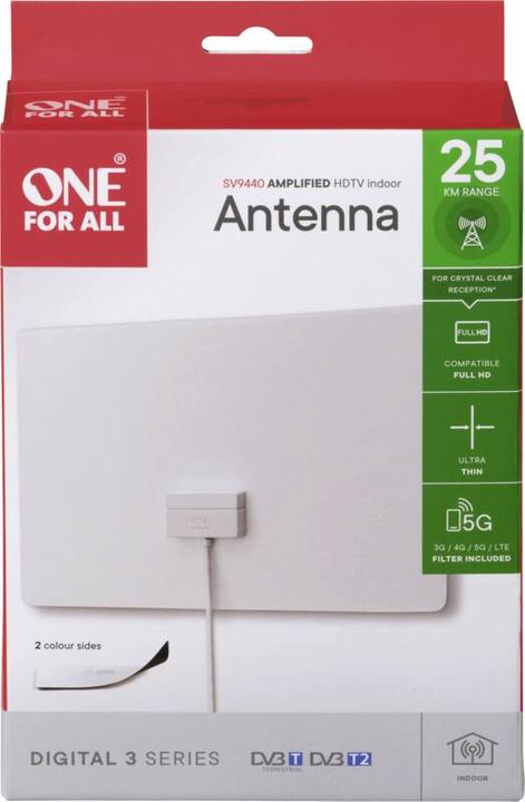 Productafbeelding One for All DVB-T ultradunne antenne (Platte antenne, DVB-T / -T2)