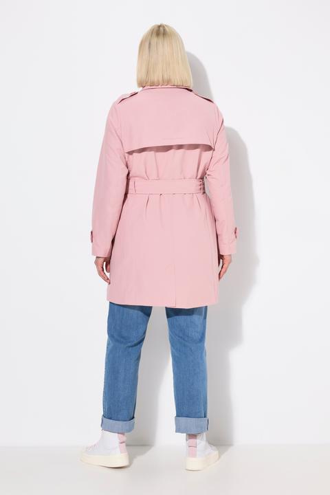 Produktbild Ulla Popken Trenchcoat, A-Linie, Hemdkragen, Bindegürtel (50, 52)