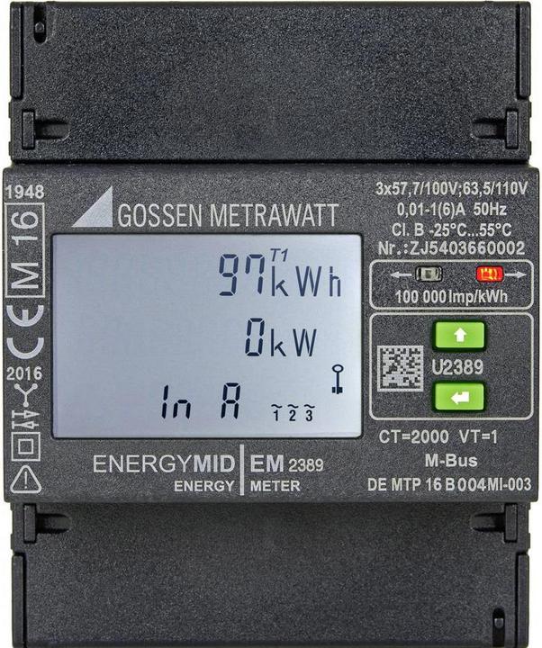 Actual product image Gossen Three-phase meter with transformer