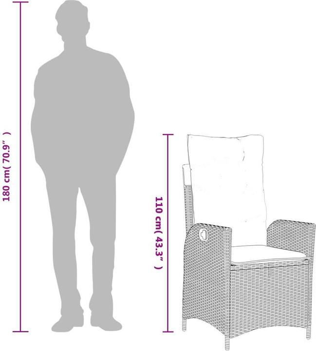 Produktbild vidaXL Garten Essgruppe