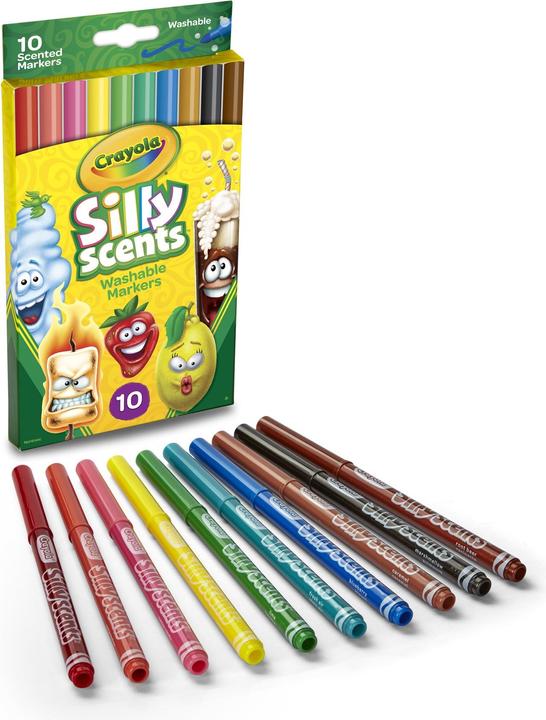 Actual product image Crayola 10 Silly Scents (Multinational, 10 x)