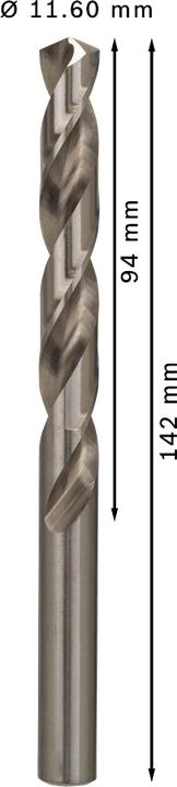 Image du produit Bosch Professional Zubehör Foret hélicoïdal PRO Metal HSS-G, 11,6 x 94 x 142 mm (11,6 mm)