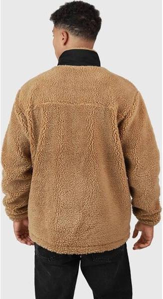 Productafbeelding Brunotti Renziost Heren Teddy Fleece Outdoor Jas - Desert - Maat XL (XL)
