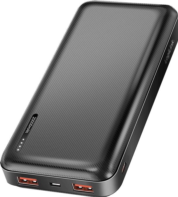 Produktbild LogiLink Powerbank 20.000 mAh, schwarz (20000 mAh, 20 W)