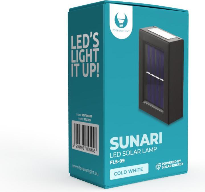 Actual product image Forever Light SUNARI Solar Lamp LED FLS-09 10lm 300mAh Li-Ion (10 lm, IP65)