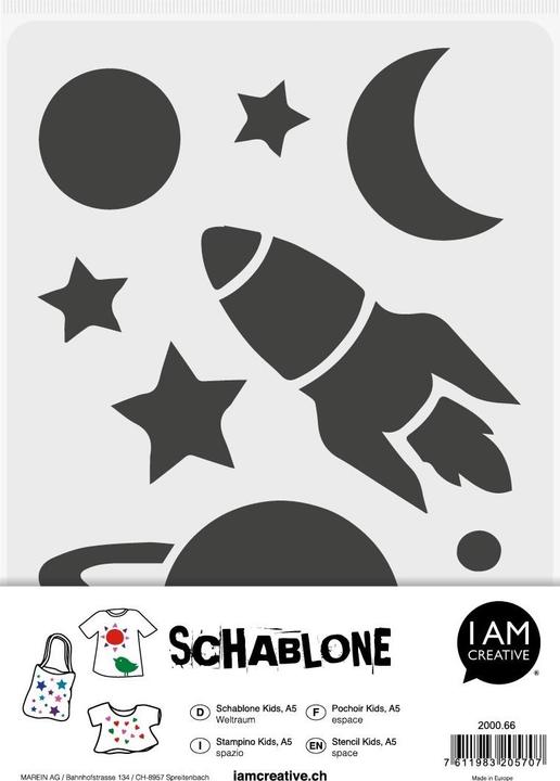 Actual product image I Am Creative Stencil Kids DIN A5