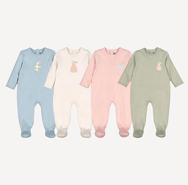 Image du produit La Redoute Collections 4er-Pack Baby Strampler aus Baumwolle (74)