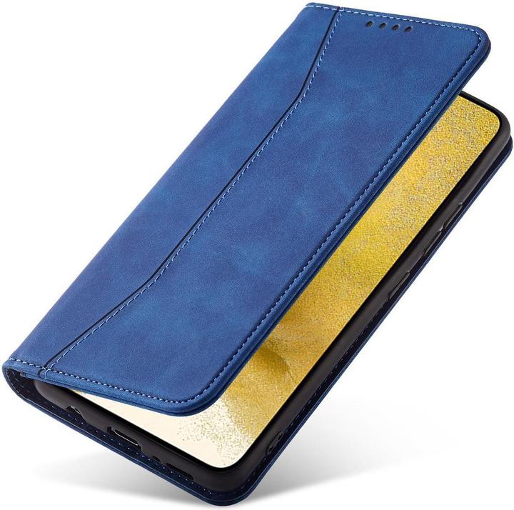 Actual product image Hurtel Magnet Fancy Case for Samsung Galaxy S23 Ultra Cover with Flip Wallet Stand Blue (Samsung Galaxy S23 Ultra)