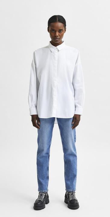 Actual product image Selected Femme Overcut sleeves organic cotton shirt (36)