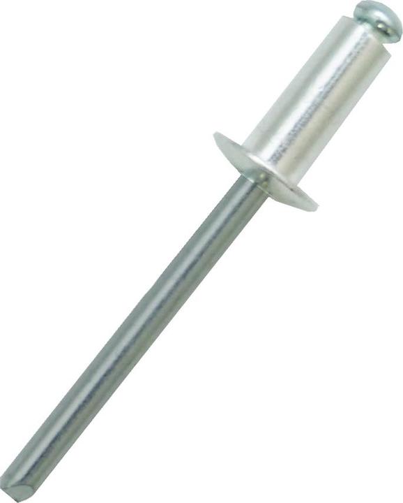 RS PRO Blind Niet, Ø 5mm x 10mm, Silber, Aluminium, 5.1mm aus Stahl
