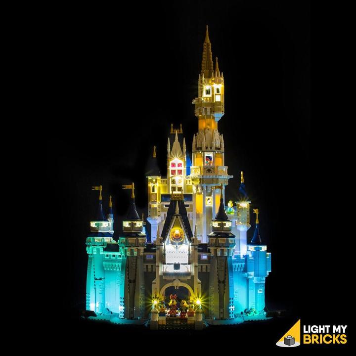 Actual product image Light my bricks LED Light Set for LEGO The Disney Castle