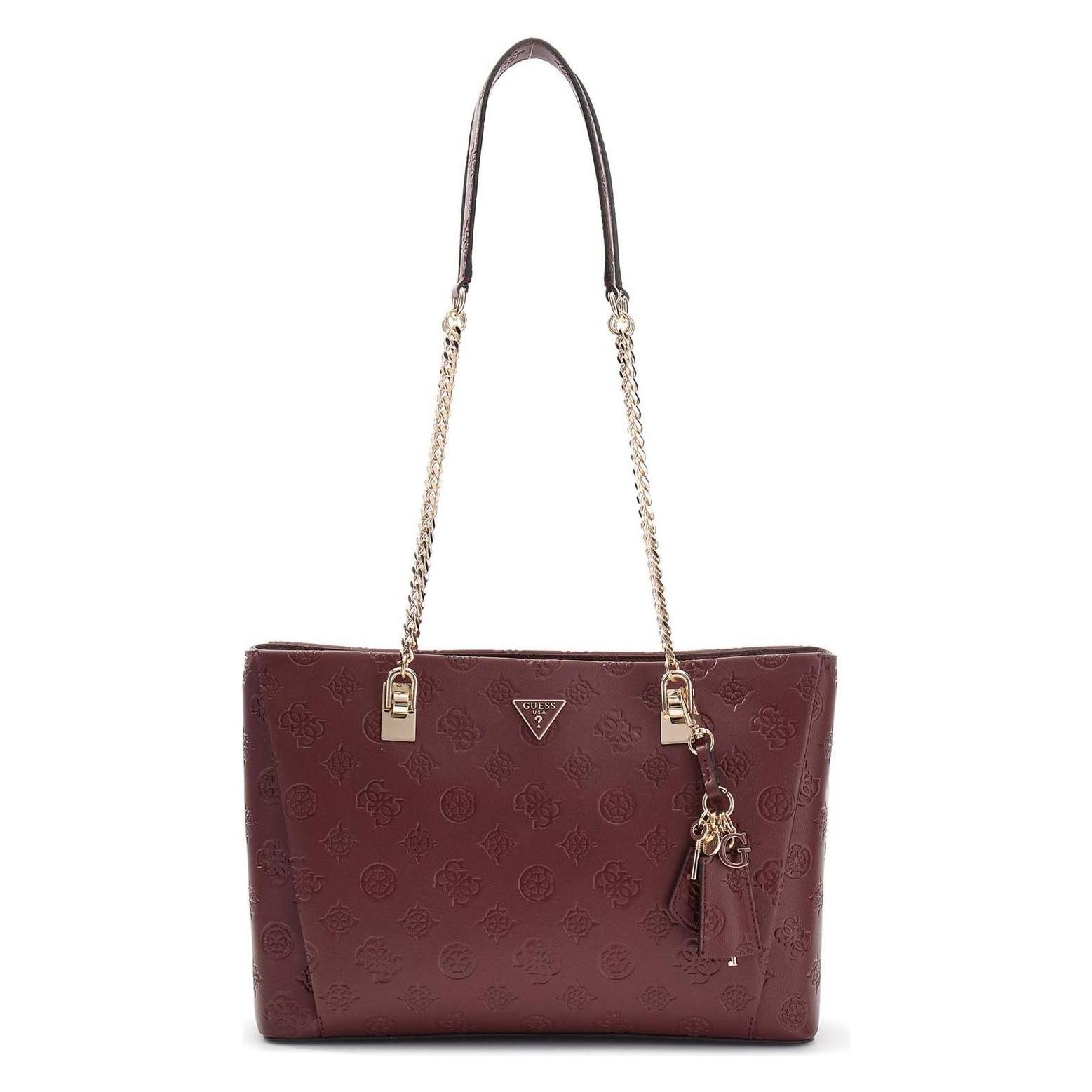 Guess, Damen, Handtasche, Tisha 3 Compartment Tote, Rot