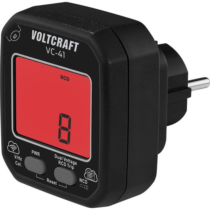 Actual product image Voltcraft VC-41 Steckdosentester CAT II 250 V LCD (CAT II 250V)