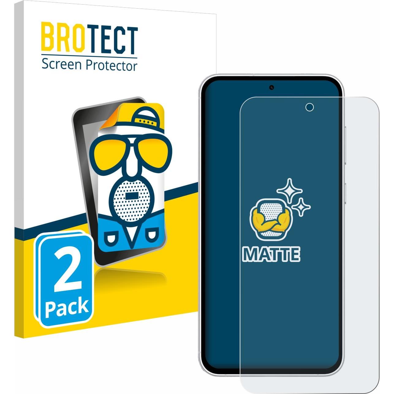 Thumbnail - BROTECT Entspiegelungs-Schutzfolie Displayschutz Matt (2 Stück, Samsung Galaxy S21), Smartphone Schutzfolie, Schwarz