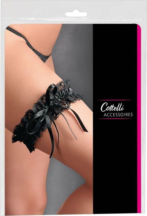 Produktbild Cottelli Collection Spitzen-Strumpfband schwarz (One Size)