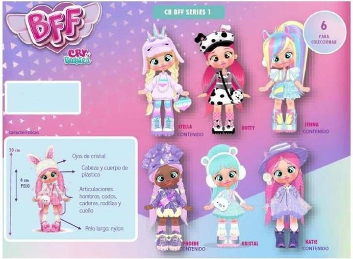 Image du produit IMC Toys Poupée Cry Babies BFF - Stella