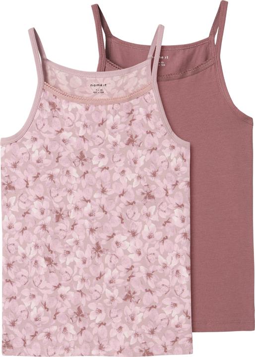 Image du produit Name it Nkfstrap Top 2p Mauve Flower Noos (116)