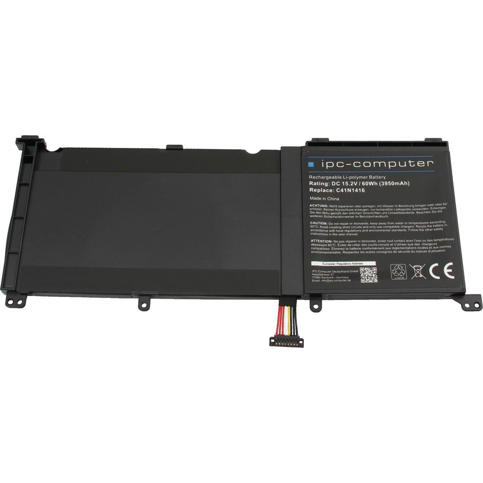 Thumbnail - IPC C41N1416-01 (4 Zellen, 3950 mAh), Notebook Akku