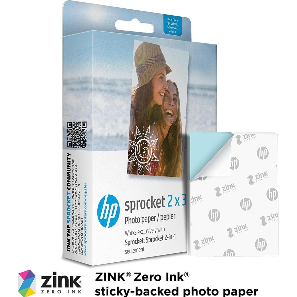 Thumbnail - HP Sprocket (2 x 3 Zoll, 100 x), Fotopapier, Weiss