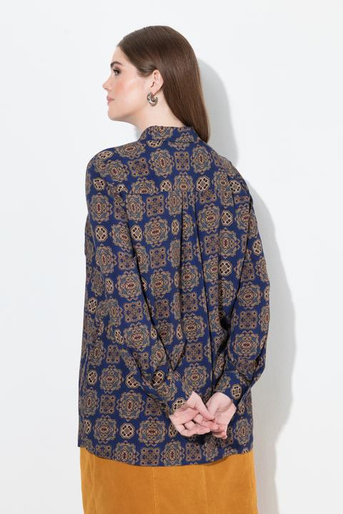 Produktbild Ulla Popken Hemdbluse, Ornamente, Hemdkragen, Langarm (50, 52)