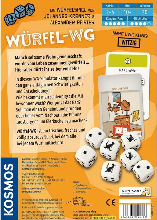 Productafbeelding Kosmos Dobbelspel Dobbelen (Duits)
