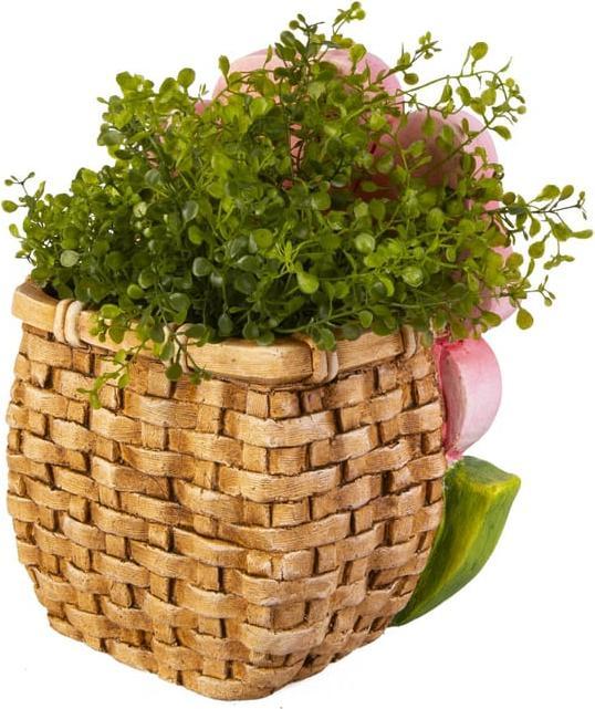 Produktbild MICA Living Blume pink/grün/gelb - ca. 25 x 16,5 x 28,7 cm (28.70 cm)